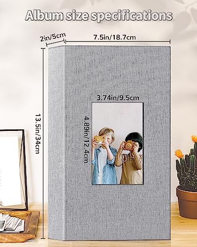 Artfeel linen hardcover picture book highlighting the customizable front window pocket