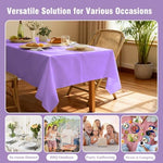 Party Ulyja 54 by 108 inch purple party tablecloth set