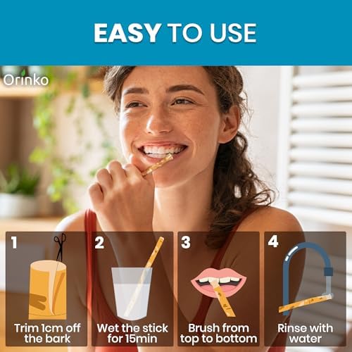 Authentic USA imported Orinko siwak sticks for oral hygiene.