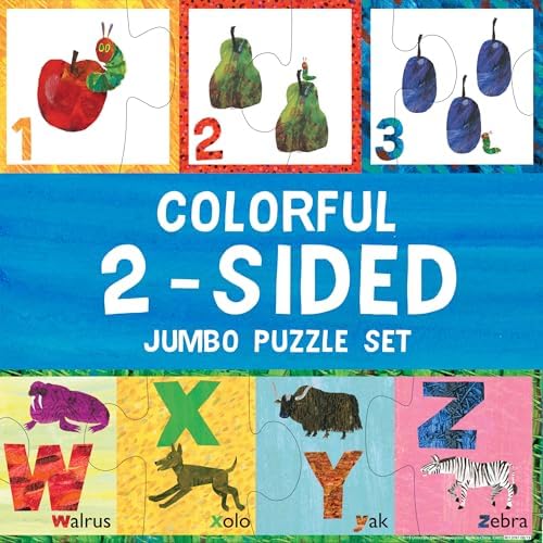 Giant twenty six cardboard pieces of Briarpatch preschool educational toy spread out