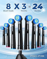 Waterproof rotating toothbrush being rinsed under running water to demonstrate the durable IPX7 water resistant construction.