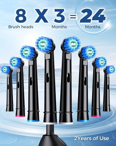Waterproof rotating toothbrush being rinsed under running water to demonstrate the durable IPX7 water resistant construction.