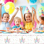 DaiUni magical theme birthday party decoration setup featuring the protective table cover