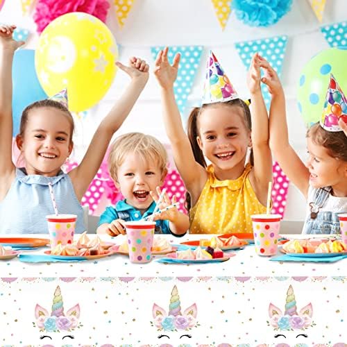 DaiUni magical theme birthday party decoration setup featuring the protective table cover