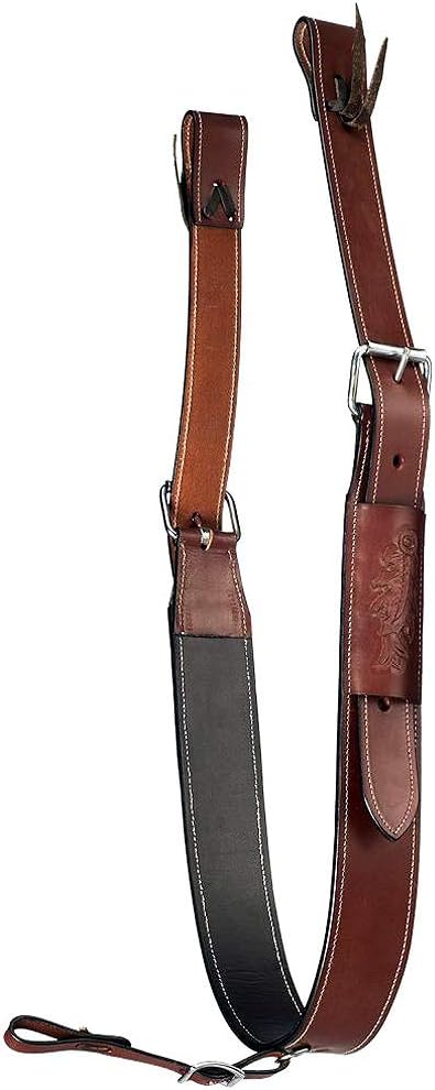 Tough 1 complete flank cinch set front view leather tack