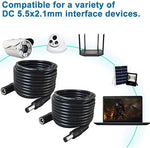 Premium USA imported DC extension cord bundle for home routers and LED strips