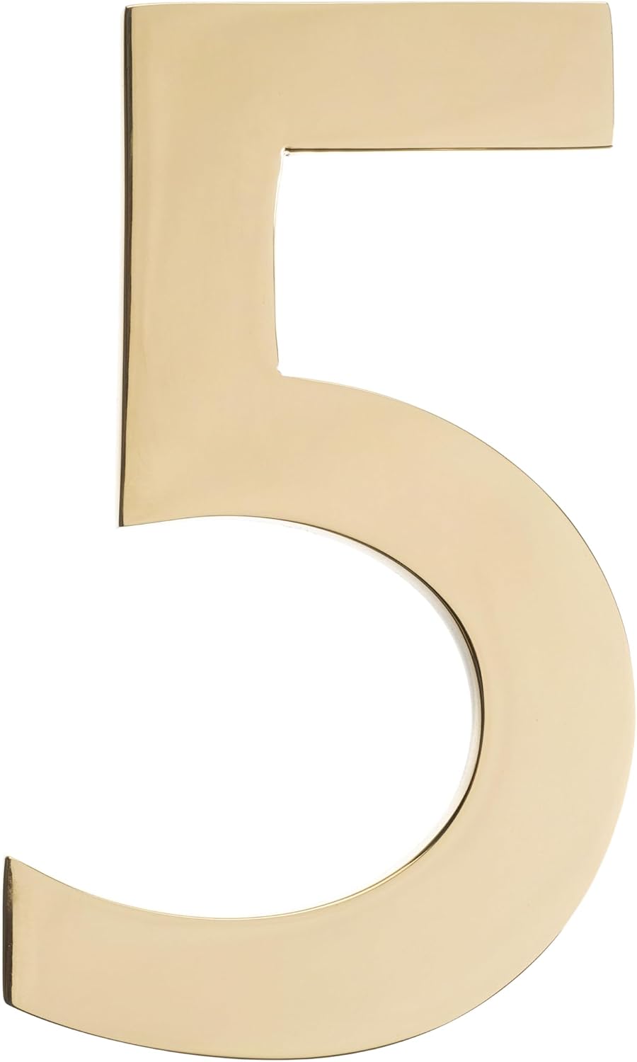 Architectural Mailboxes 3585PB-2 5 inch Solid Floating House Number, Polished Brass - Image 14