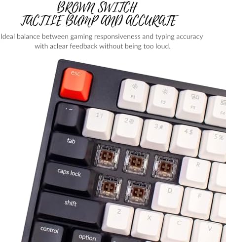 Keychron C1 wired mechanical keyboard side profile