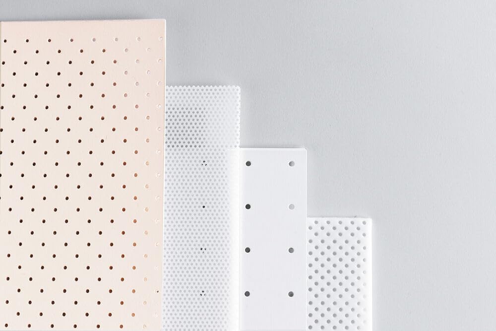 Rolyan beige perforated splinting sheet texture detail