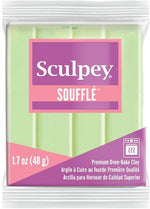 Sculpey Souffle collection color display arrangement