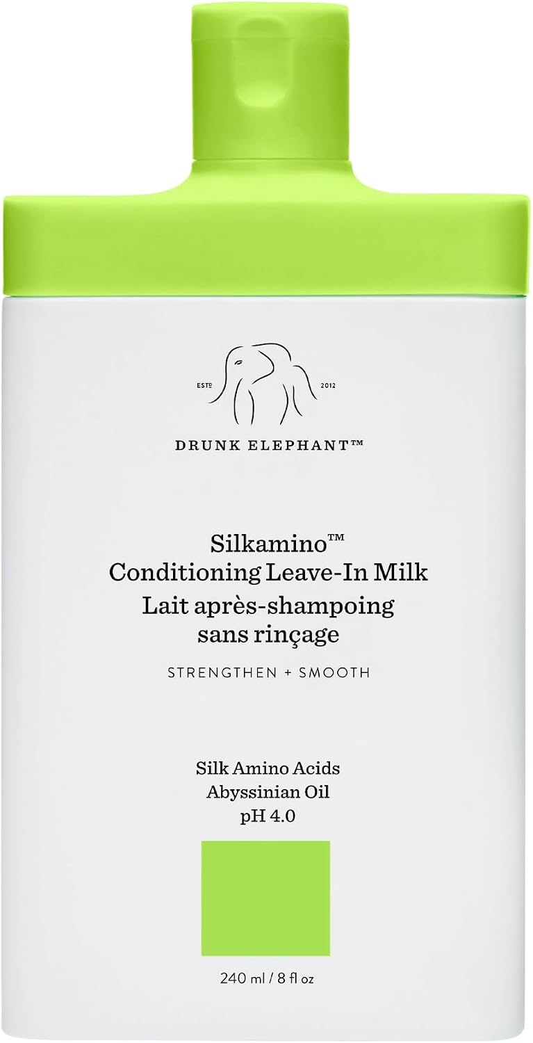 Drunk Elephant Silkamino Conditioning Leave-In Milk front view bottle