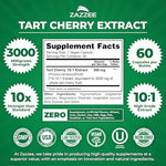 Close up of Zazzee Tart Cherry vegan capsules