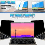 Ceydebne laptop privacy shield side view showing dark blackout screen angle