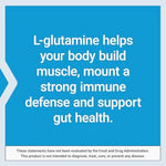 USA imported Life Extension L Glutamine Powder container for sports nutrition and fitness enthusiasts