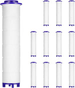 Vortex Shower Head PP-Cotton Filter Cartridge 3.7in Set of 12 Replacement Filter Cartridge for Detachable Propeller Hydro Shower Jet Sets - Image 1