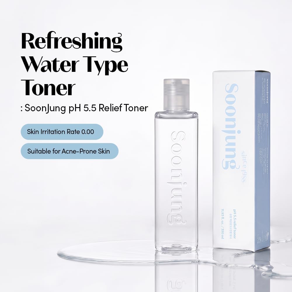 Etude SoonJung toner packaging showcasing panthenol and madecassoside ingredients