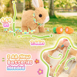 Tagitary electronic rabbit toy with leash