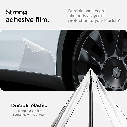 Demonstration of Spigen PlatinumShield self healing technology resisting minor scratches and scuffs on a car panel.
