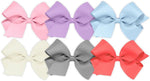 Wee Ones navy green purple hair bow collection