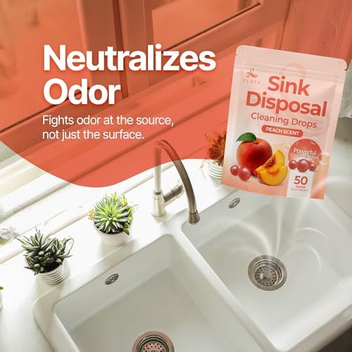 Detailed view of 50 count sink freshener tablets