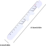 UOMIO pupil distance measuring tool close up scale