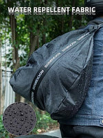 Close up view of the integrated reflective striping built into the outer shell for nighttime cycling safety.