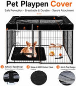 PJYuCien premium escape proof mesh canopy for metal animal pens