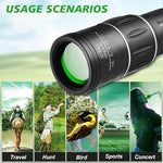 Sihea mini monocular telescope packaged cleanly with its protective travel carrying case