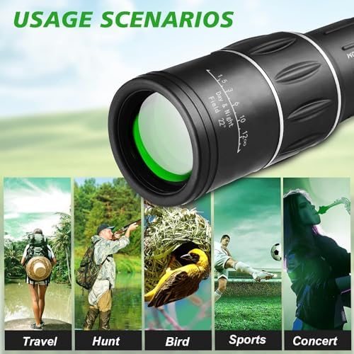 Sihea mini monocular telescope packaged cleanly with its protective travel carrying case