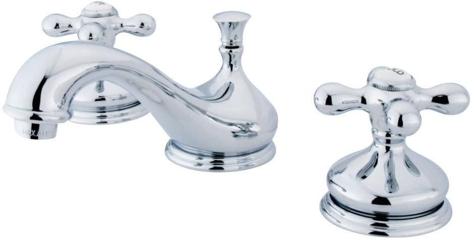 Elements of Design ES1161AX Widespread Lavatory Faucet Cross Handle, Chrome - Image 1