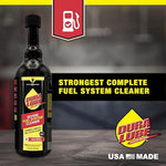 Dura Lube automotive fuel additive sixteen ounce bottles showcasing product label details