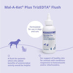 Side profile of Mal-A-Ket medicated flush for pets