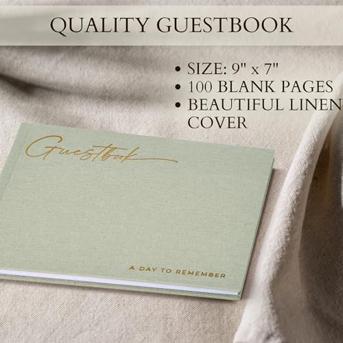 Side view of Zicoto guest book with ribbon bookmark