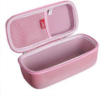 Hermitshell speaker travel case back view showcasing durable water-repellent exterior material.