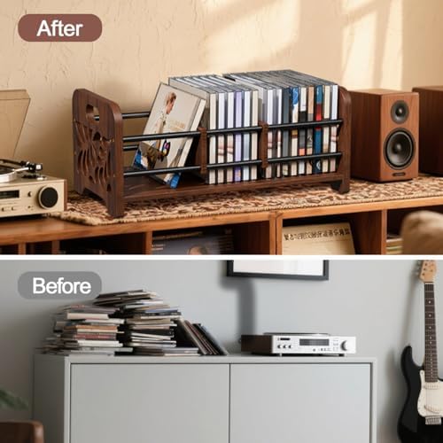 Dual carrying handles feature on the premium wood and metal frame of the QILICHZ media tower