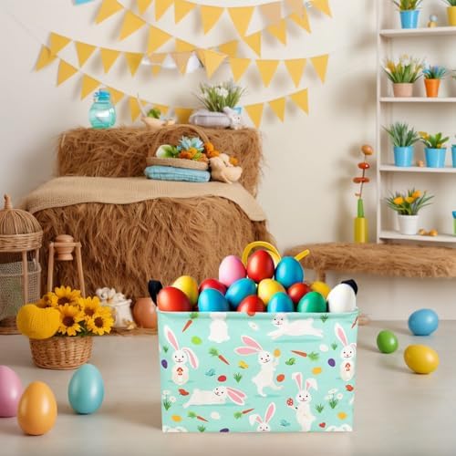 ASKETAM collapsible children canvas storage bin showing dual black handles