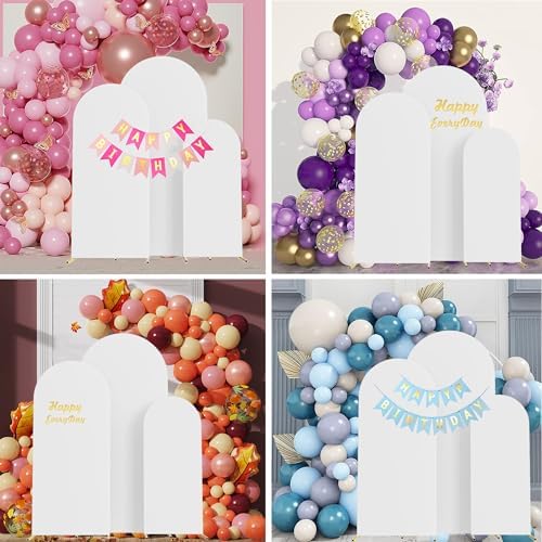 Maiangel premium wrinkle resistant fitted arch stand covers being pulled over frame