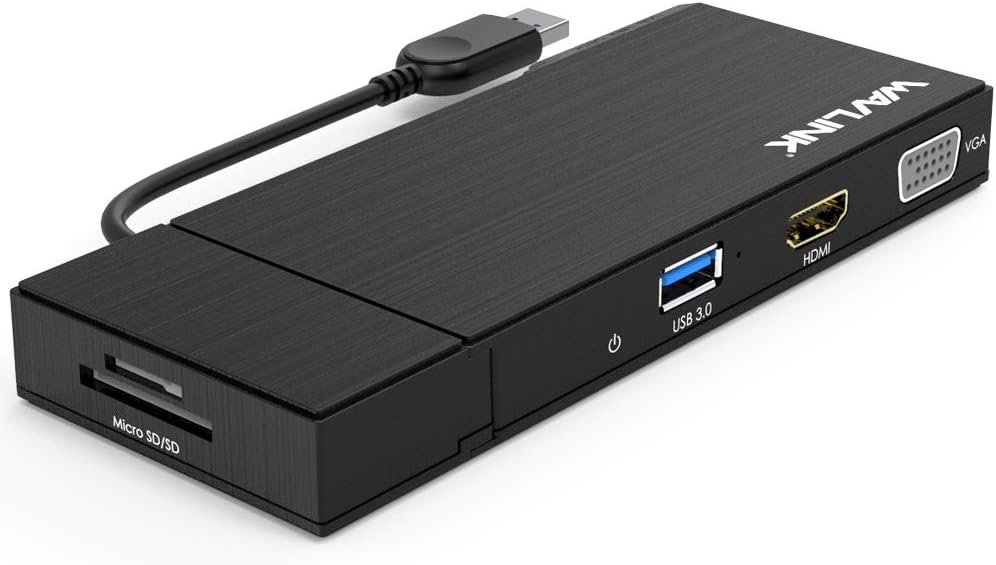 Wavlink universal usb 3.0 dual head mini docking station front view