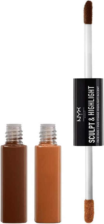 NYX Professional Makeup Sculpt and Highlight Face Duo front view makeup contour stick
