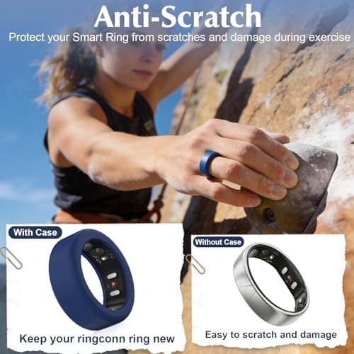 Vigamen anti scratch ring cover being worn by a person lifting weights at the gym.
