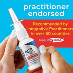 Natural congestion relief spray with elderberry and quercetin for deep breathing