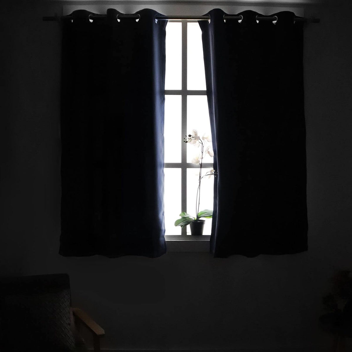 YoungsTex Curtains 36 Inches Long displayed on a kitchen window frame