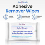 Safe n' Simple alcohol free no sting wipes for sensitive skin