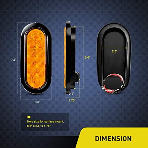 Nilight automotive turn signals displaying the complete kit contents including the black rubber flush mount grommets and three prong plugs.