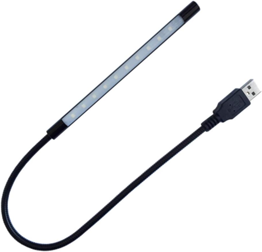 Eleidgs DZYDZR USB LED keyboard light front view showing 10 LED light stick
