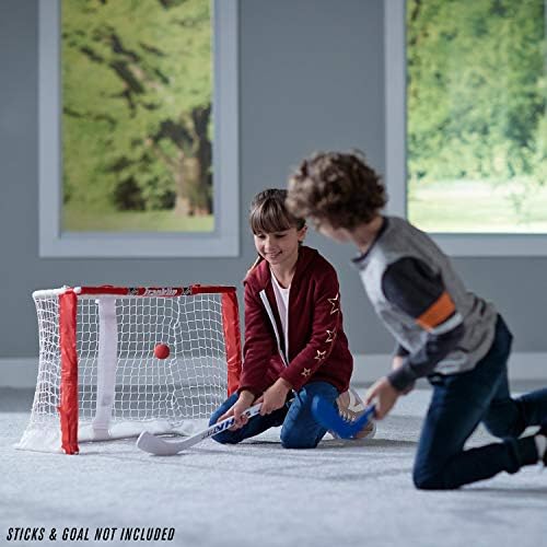 Franklin Sports mini foam hockey balls packaging layout with multiple colors