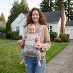 Shiaon baby carrier packaging and components for seven to thirty pounds infants