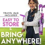 Travel bag for youth golf set with storage pockets