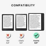 Lavender kwmobile Origami case folded into stand position for Kobo Forma