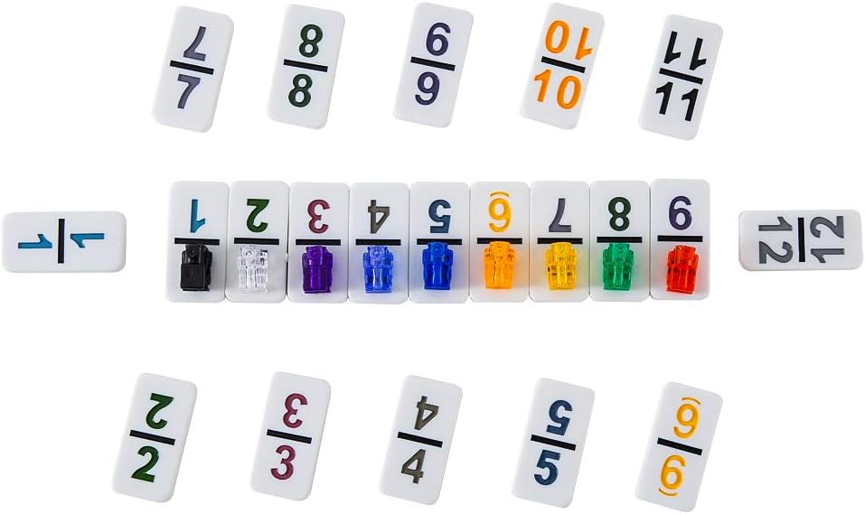Colorful miniature plastic trains included in Homwom set